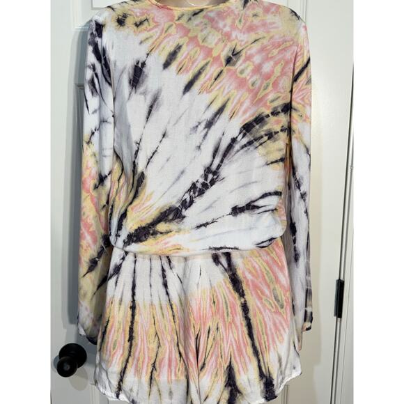 Blue Life Tie-Dye Romper - Women's Size Small - Boho Style - Picture 5 of 7